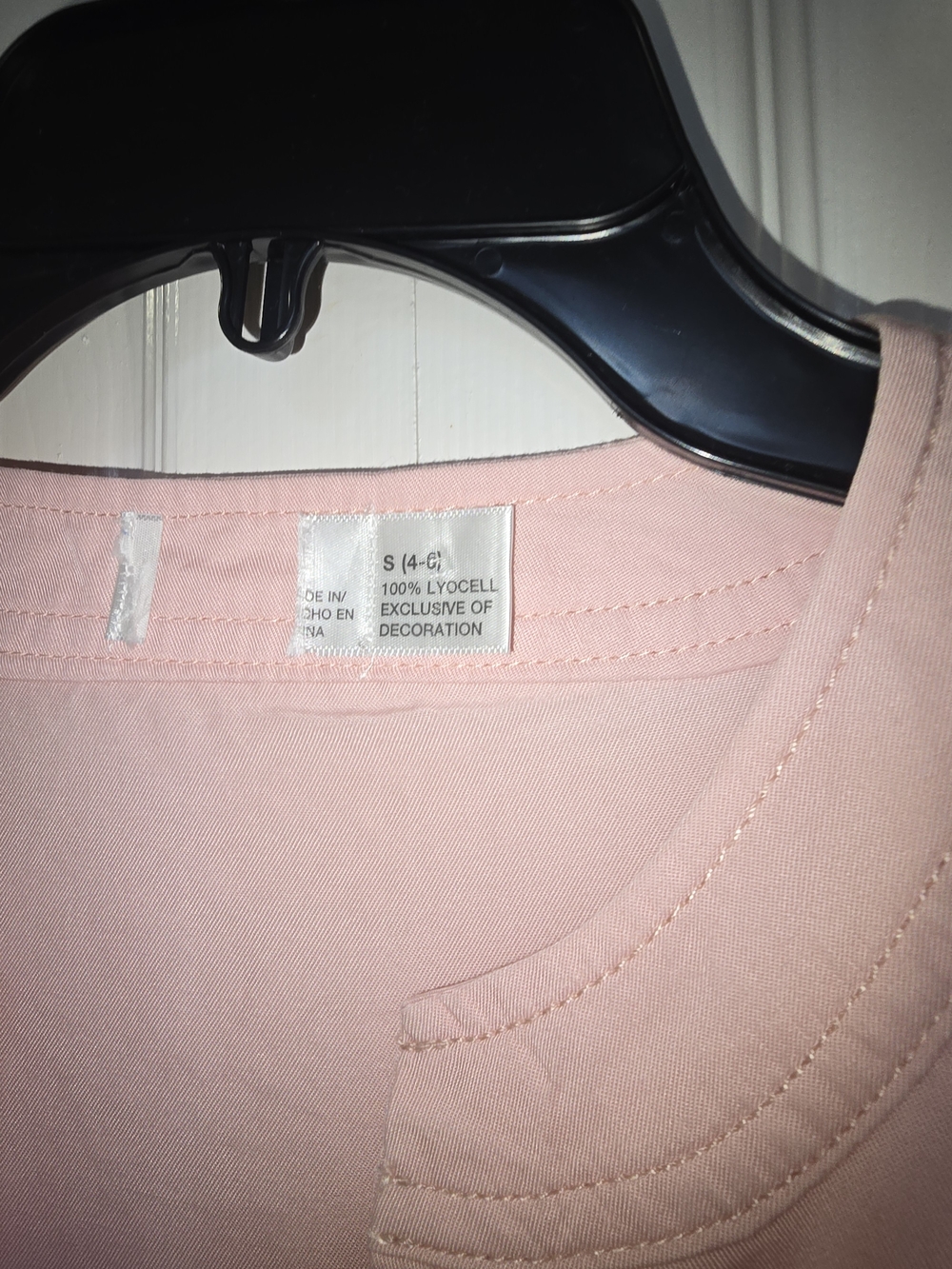 Light Pink V-Neck Tunic Top - Picture 3 of 6